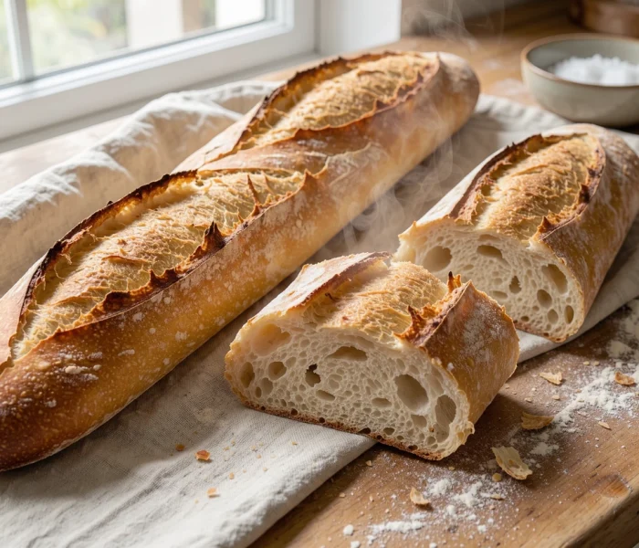 Baguette tradition maison à la machine à pain