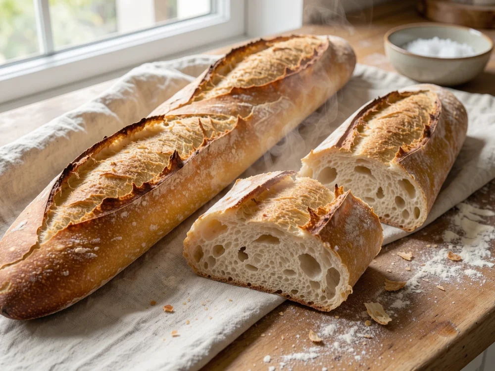 Baguette tradition maison à la machine à pain