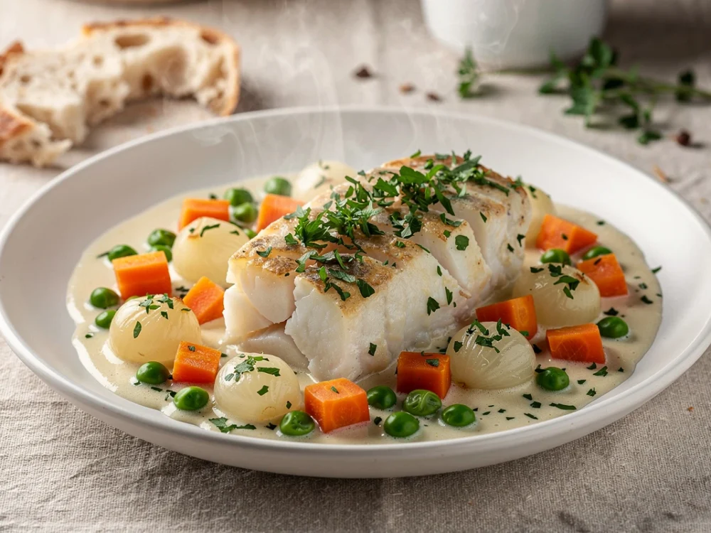 Blanquette de cabillaud aux petits légumes