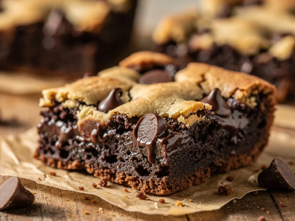 Brookie maison : la rencontre du brownie et du cookie