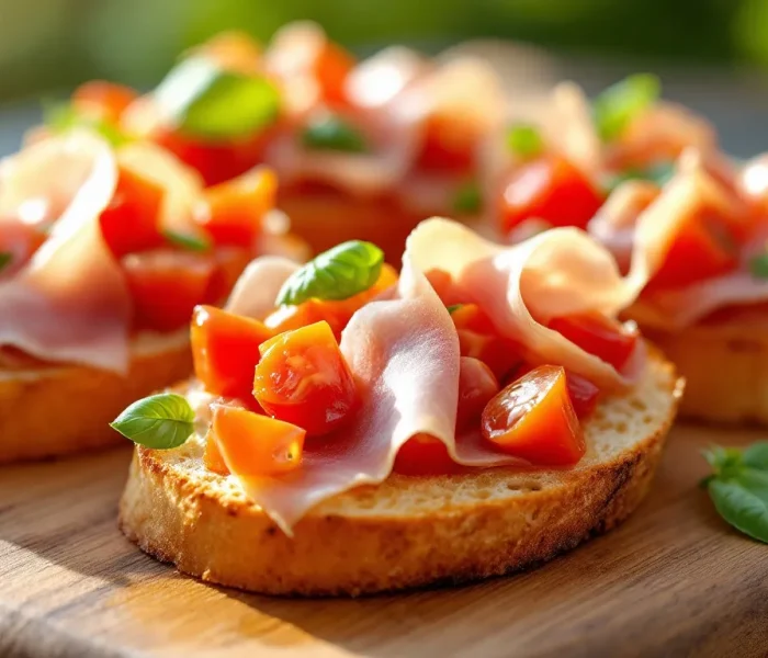 Bruschetta au jambon de Parme - Recettes en Famille