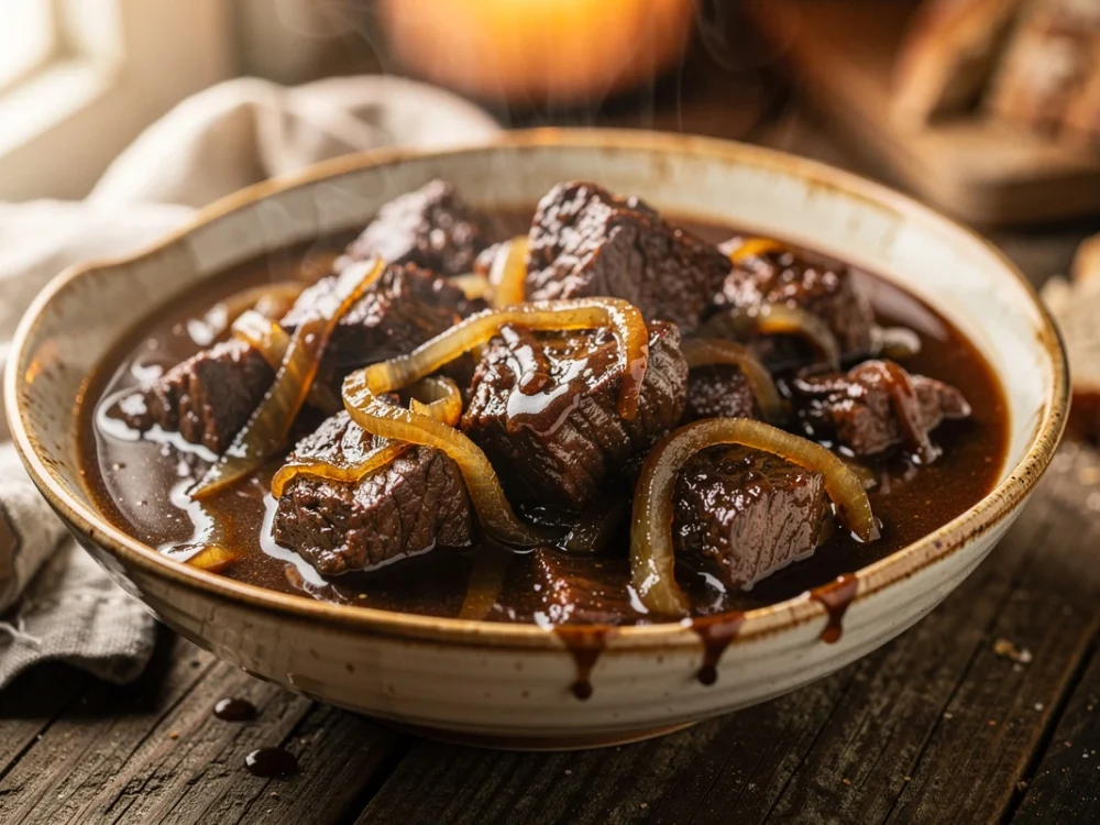 Carbonnade flamande au pain d'épices