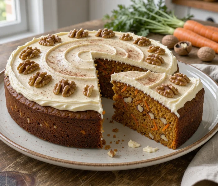 Carrot cake aux épices et glaçage cream cheese {recette maison facile}