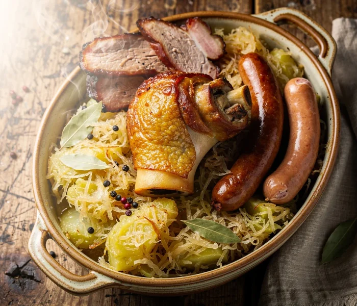 Choucroute garnie alsacienne traditionnelle