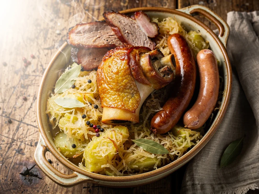 Choucroute garnie alsacienne traditionnelle