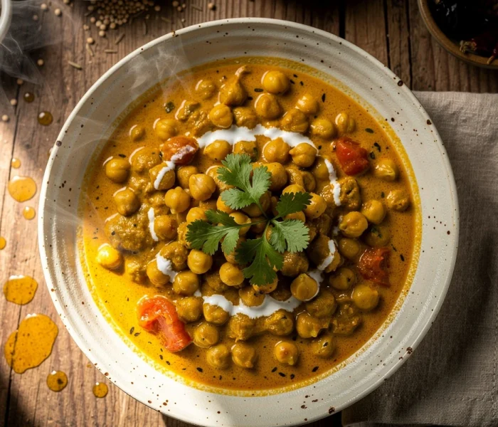 Curry de pois chiches au lait de coco (Vegan)