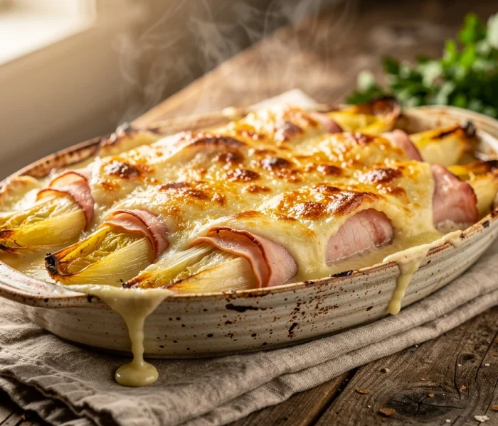 Endives au jambon gratinées