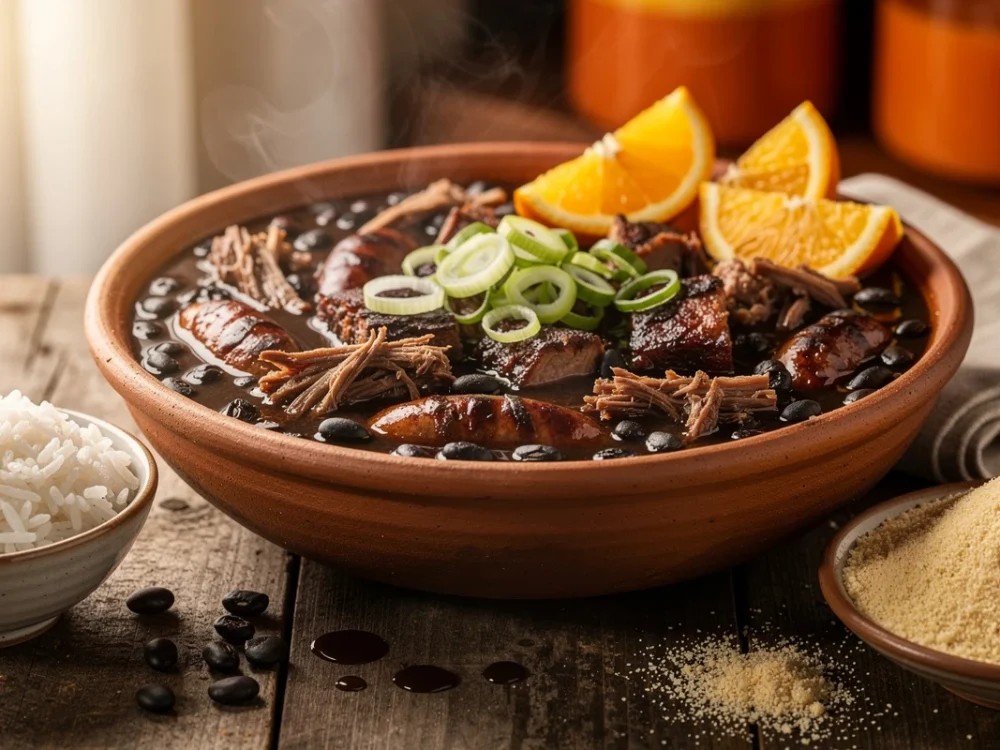 Feijoada brésilienne : le grand ragoût de haricots noirs