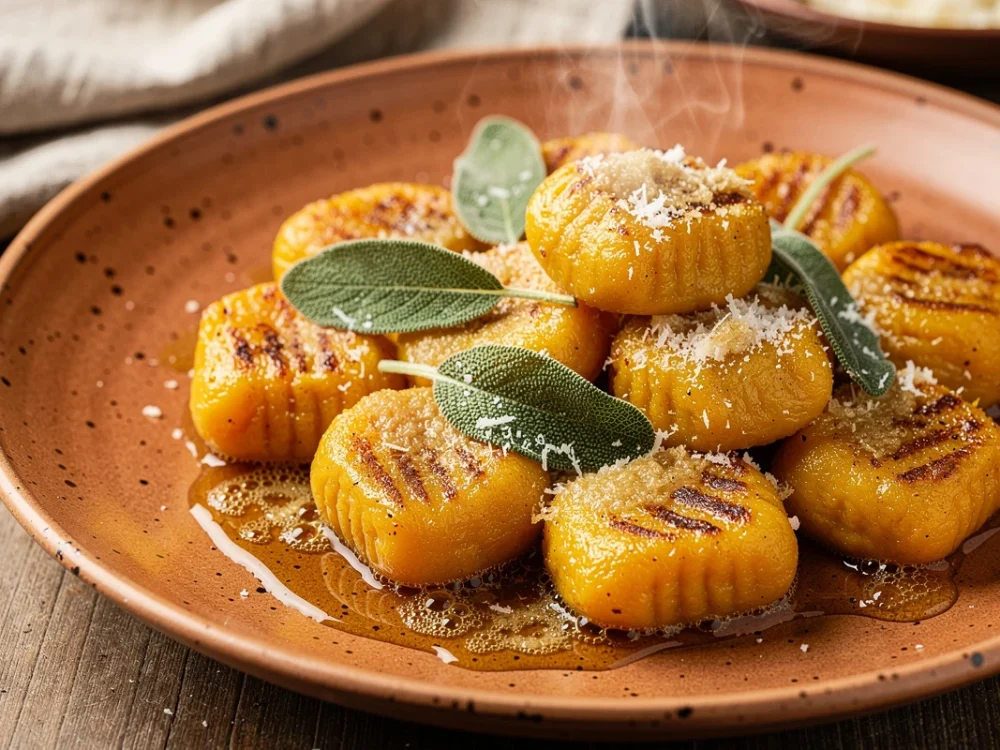 Gnocchis de courge butternut à la sauce sauge