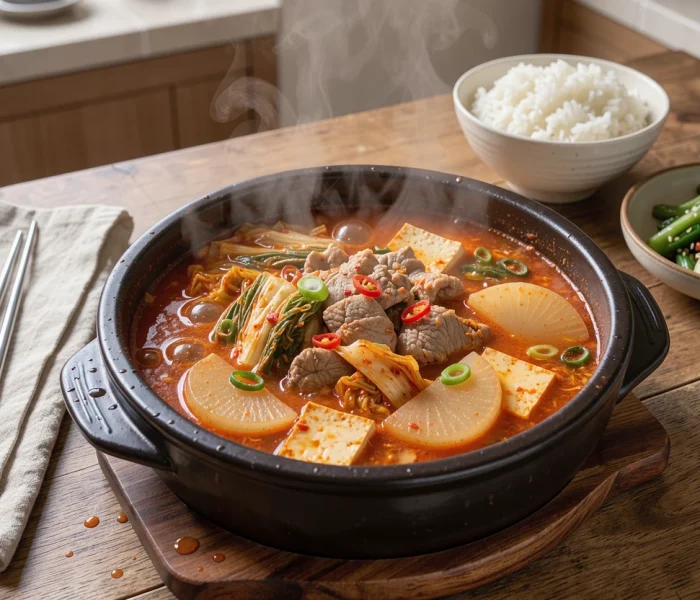 Kimchi jjigae {ragoût de kimchi coréen facile}