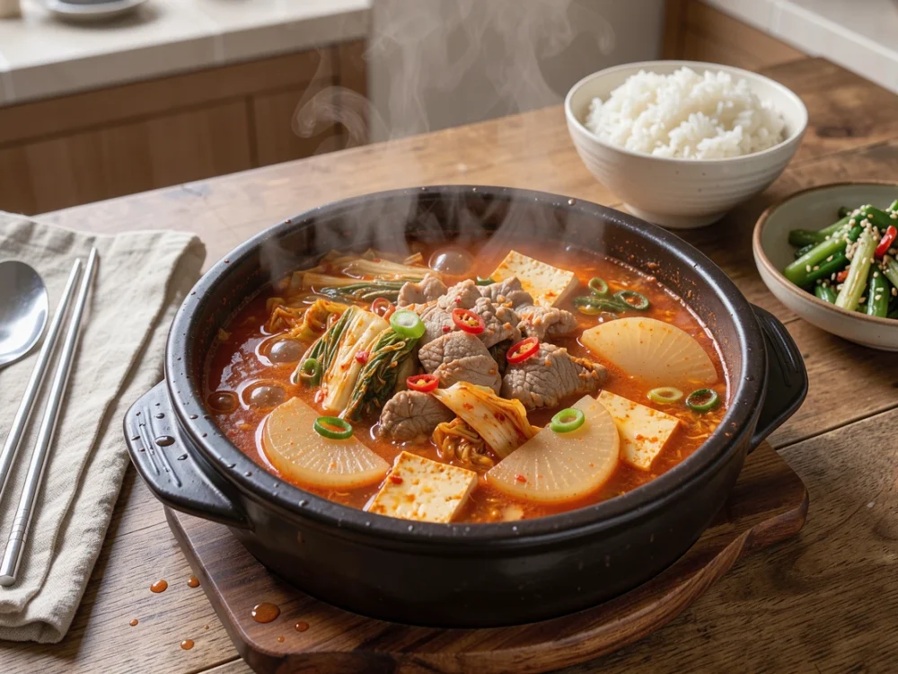 Kimchi jjigae {ragoût de kimchi coréen facile}