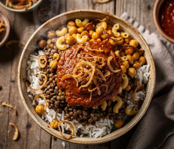 Koshary égyptien {recette maison facile}