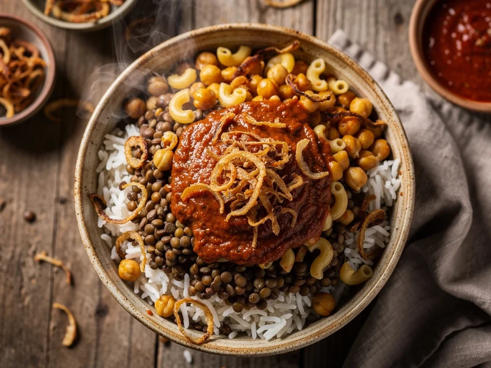Koshary égyptien {recette maison facile}