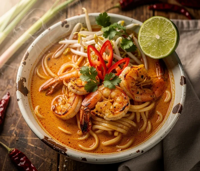 Laksa malaisien aux crevettes