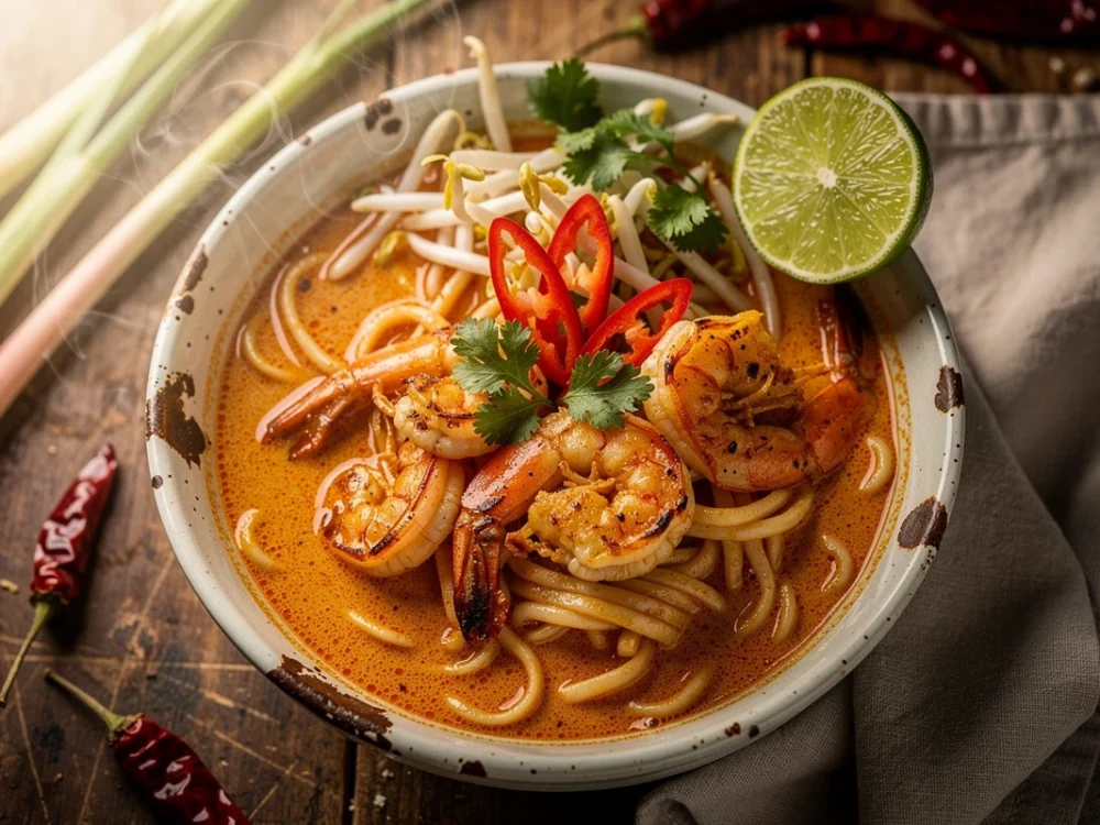 Laksa malaisien aux crevettes