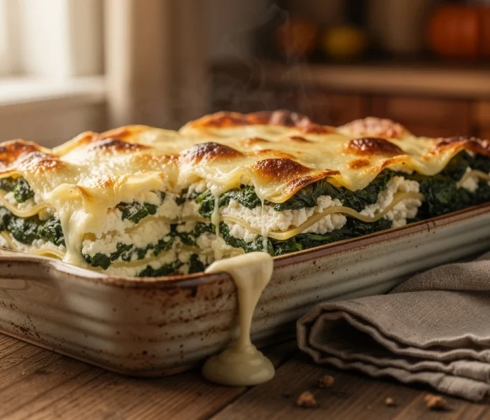 Lasagnes à la ricotta et aux épinards