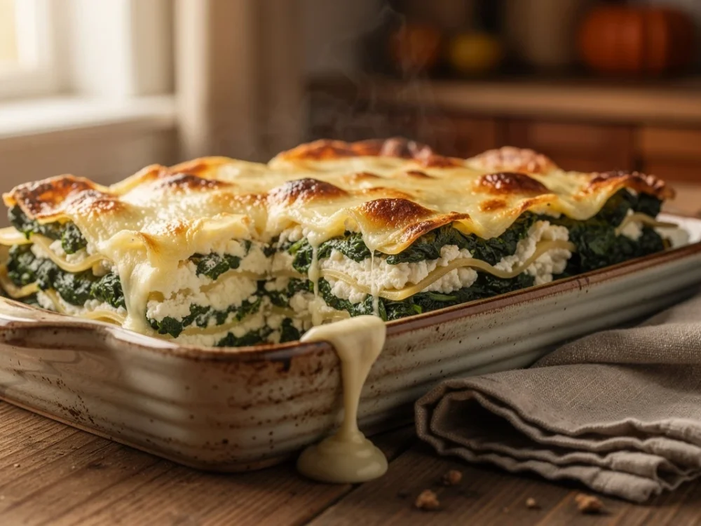 Lasagnes à la ricotta et aux épinards