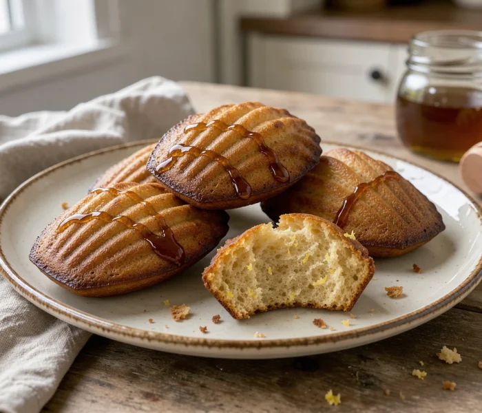 Madeleines au miel de châtaignier