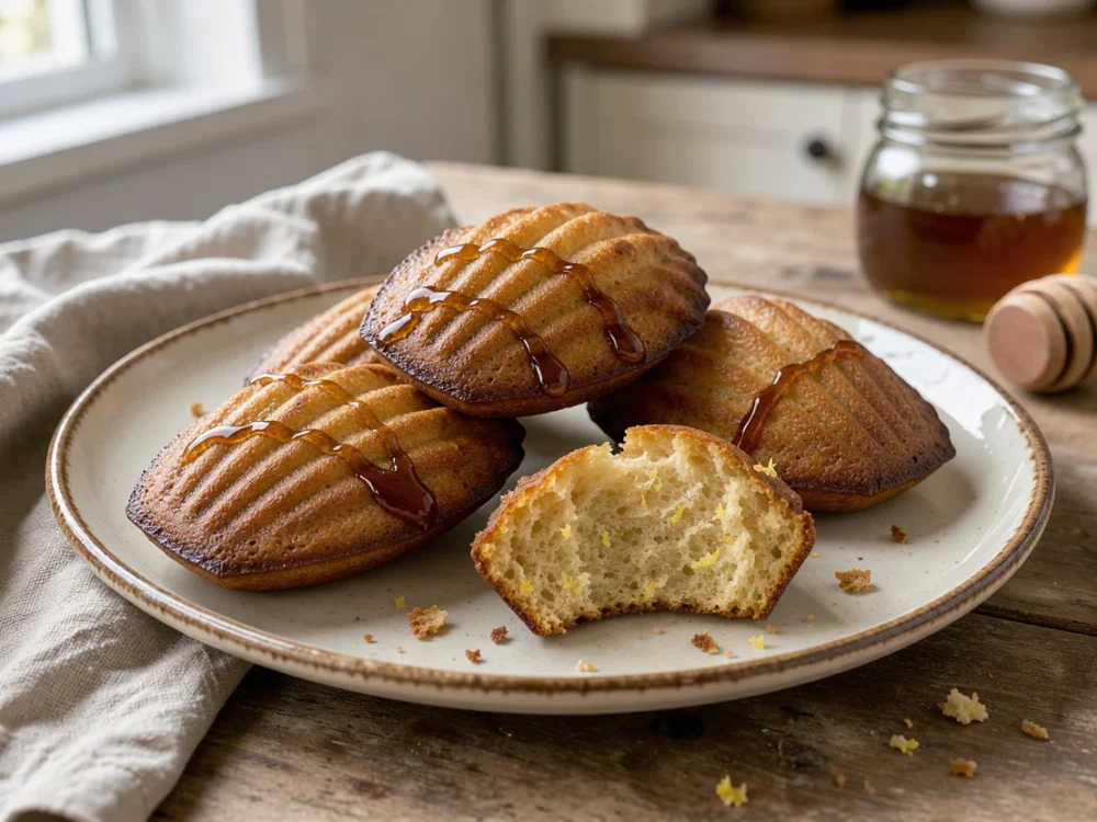 Madeleines au miel de châtaignier