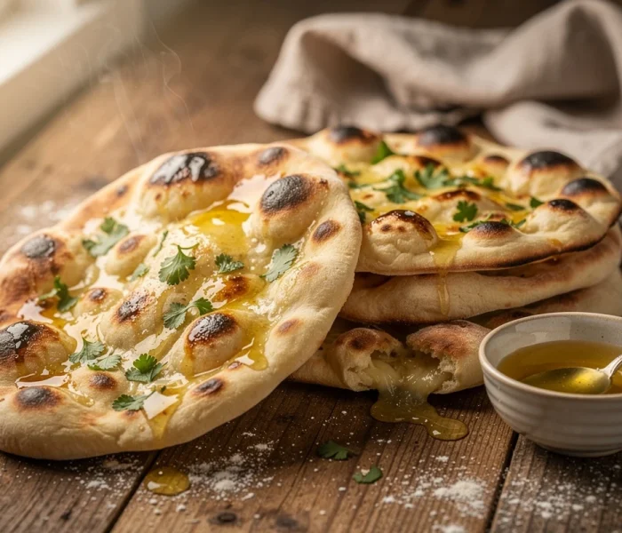 Naans au fromage {pain indien fourré maison}