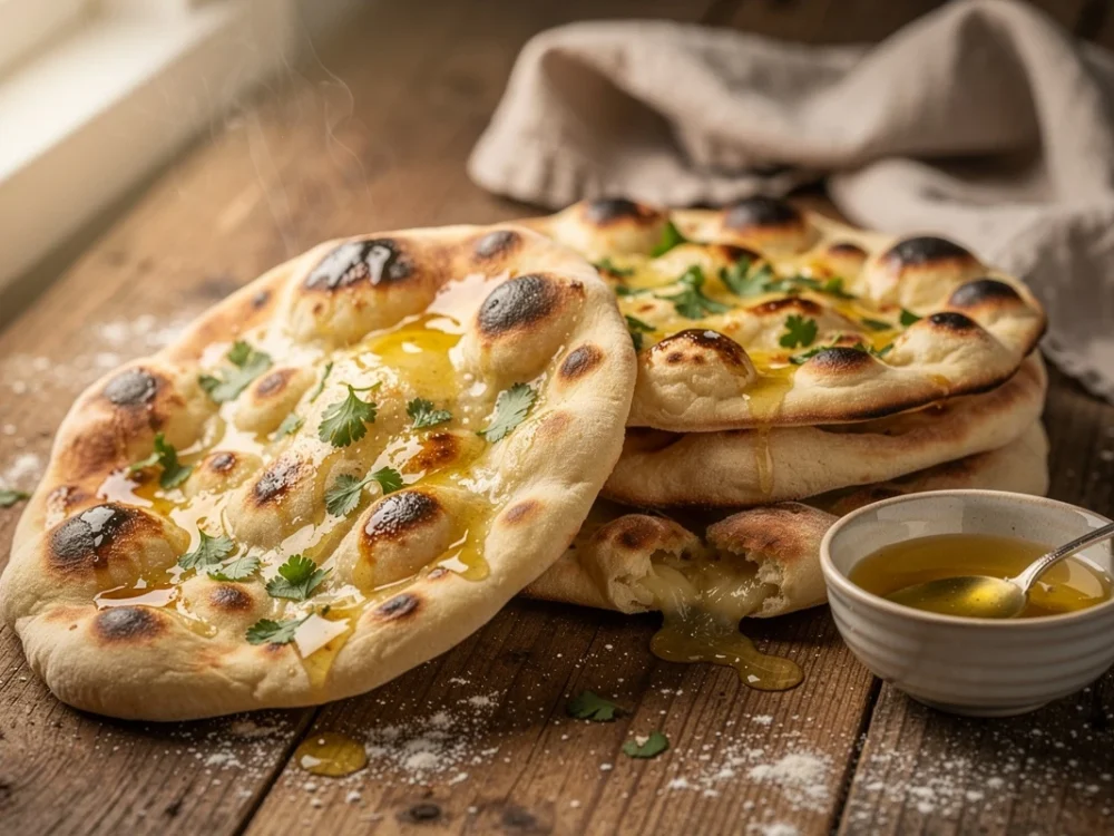Naans au fromage {pain indien fourré maison}