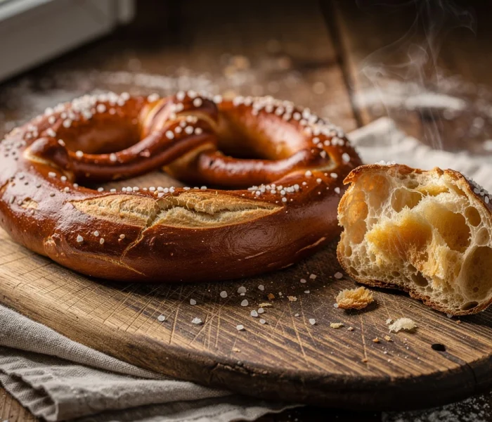 Pain bretzel maison façon boulangerie allemande