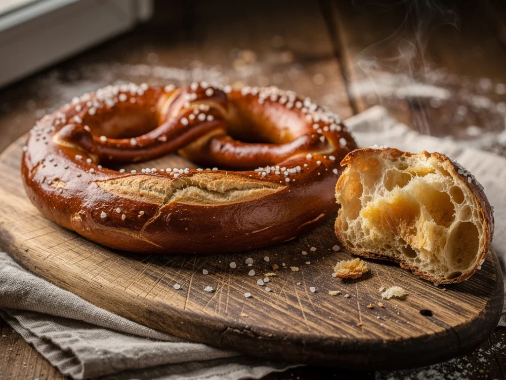 Pain bretzel maison façon boulangerie allemande