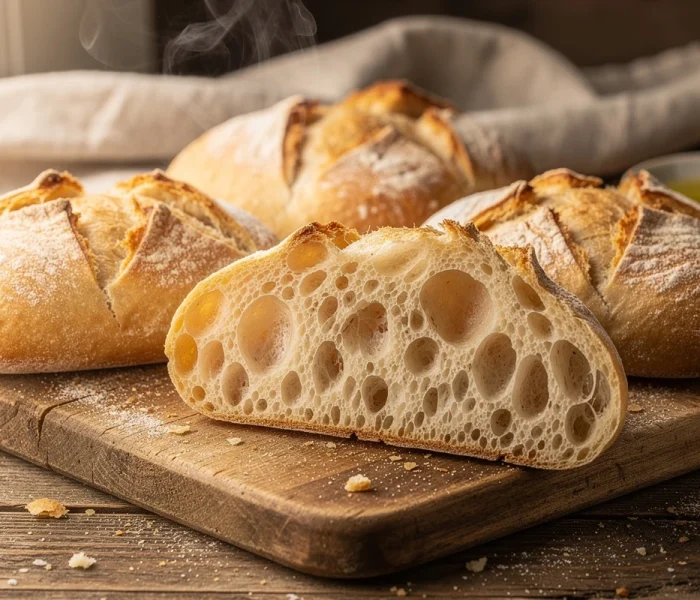 Pain ciabatta à l'italienne
