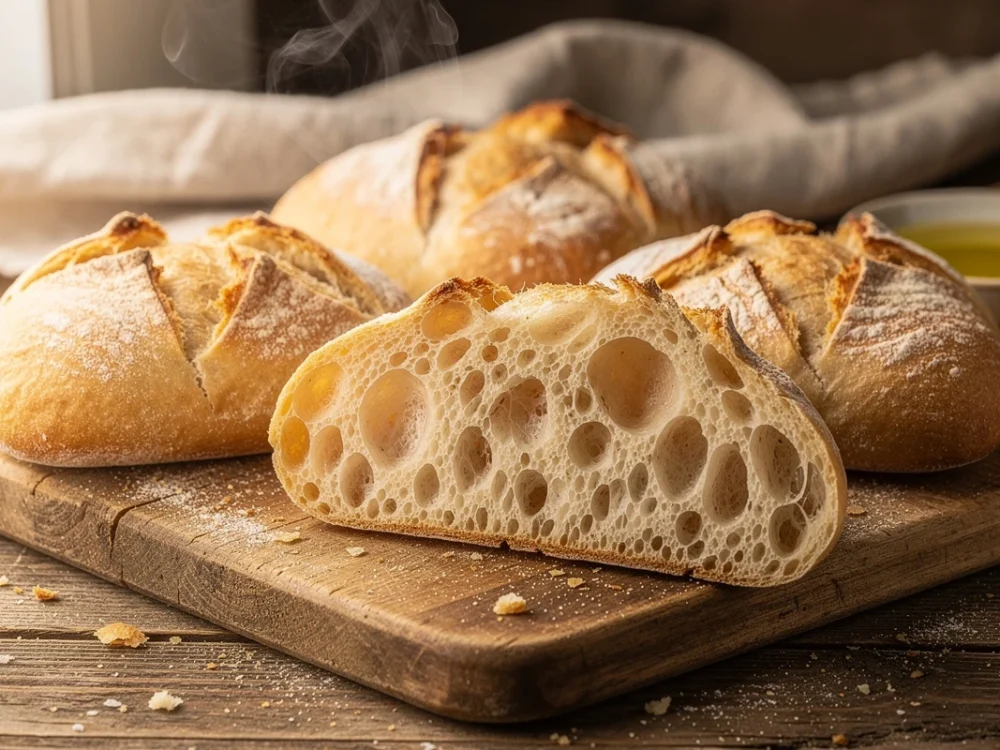 Pain ciabatta à l'italienne