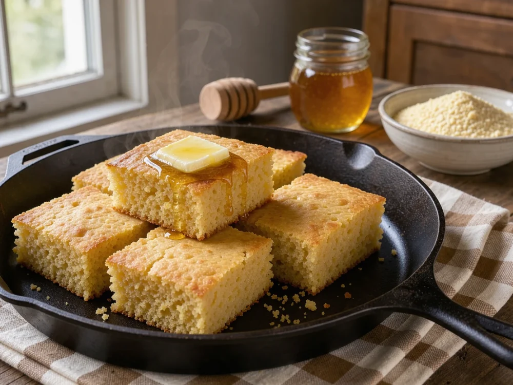 Pain de maïs (cornbread) moelleux au yaourt