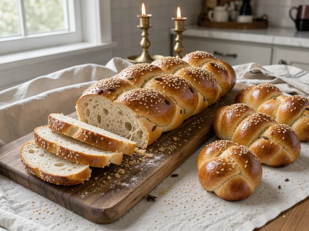 Pain hallah (pain juif traditionnel du Shabbat)