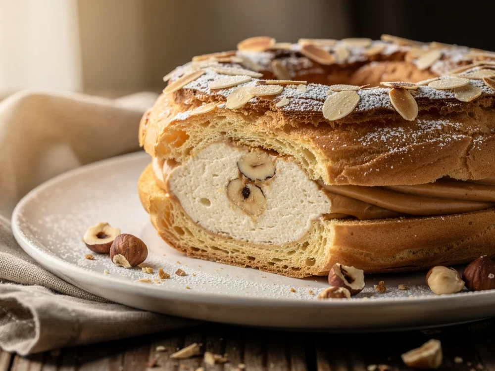 Paris-Brest à la crème pralinée