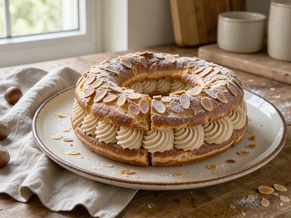 Paris-Brest aux noisettes, crème mousseline au praliné