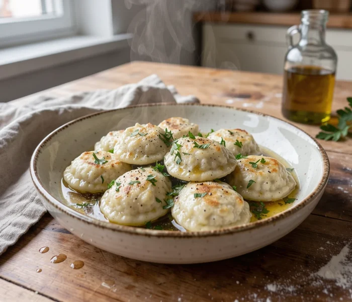 Pâte à knepfle (pâtes alsaciennes) au fromage blanc