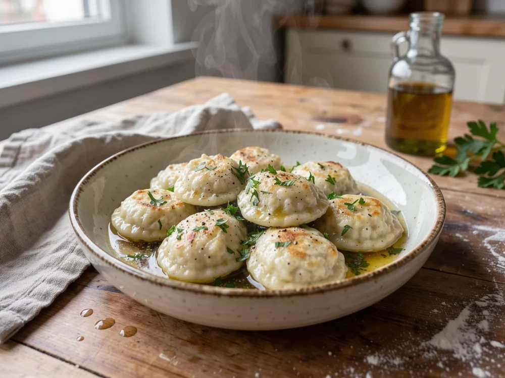 Pâte à knepfle (pâtes alsaciennes) au fromage blanc