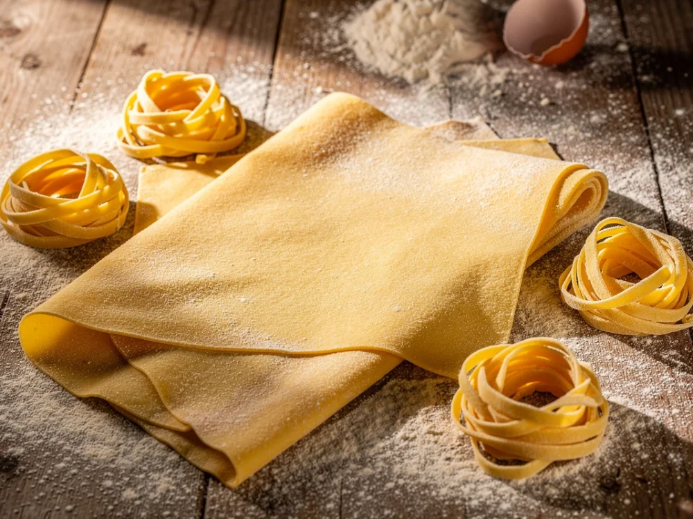 Pâte à pâtes fraîches aux œufs — pasta all'uovo
