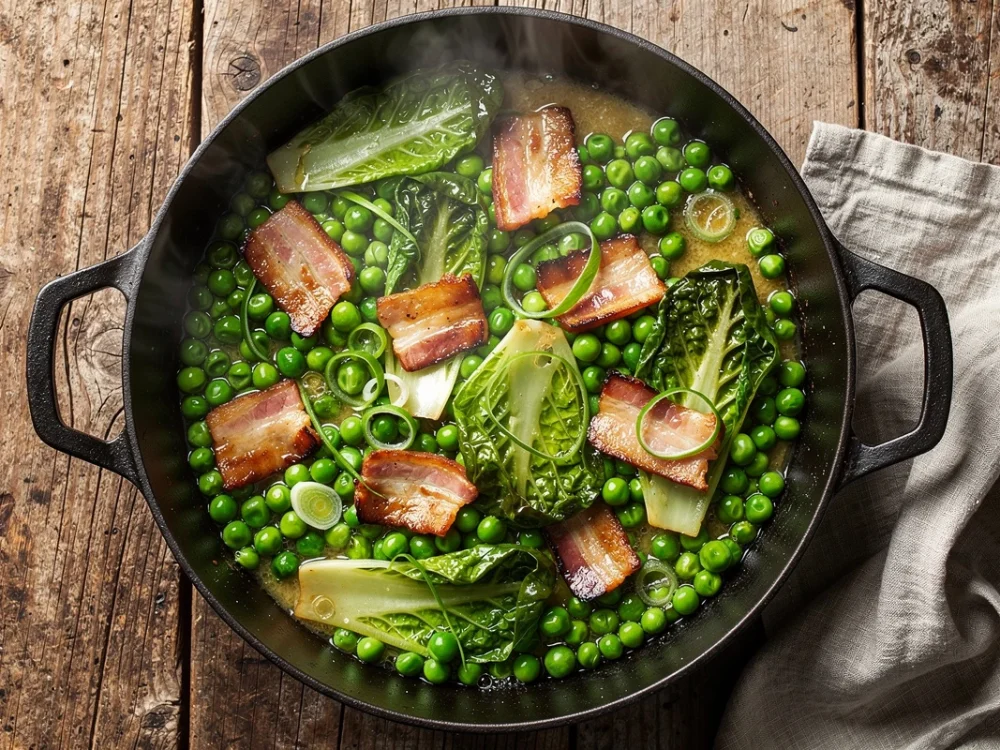 Petits pois à la française, la recette traditionnelle
