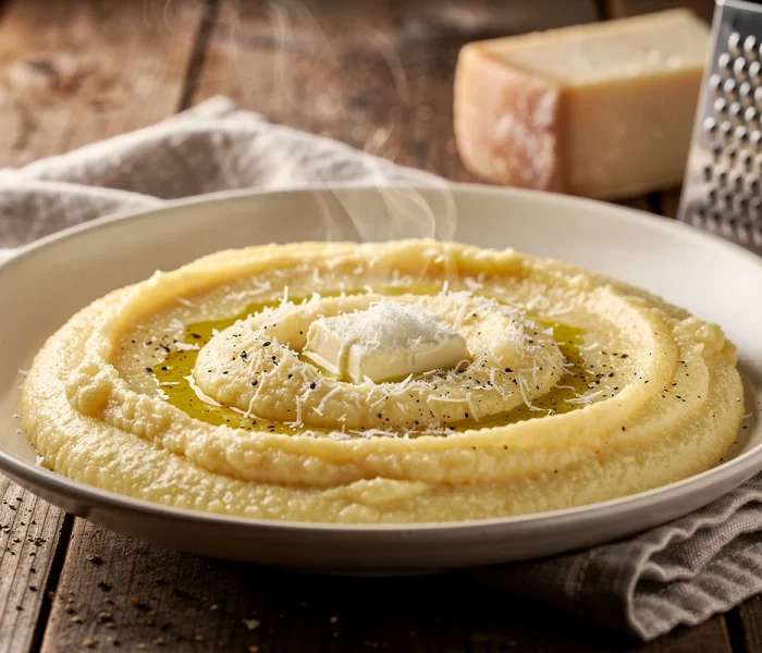 Polenta crémeuse au parmesan