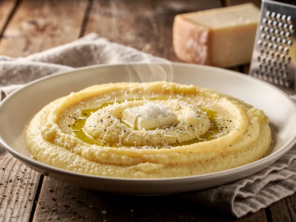 Polenta crémeuse au parmesan
