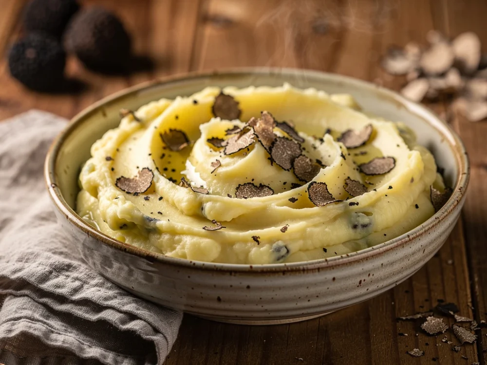 Purée de pommes de terre à la truffe et graisse d'oie