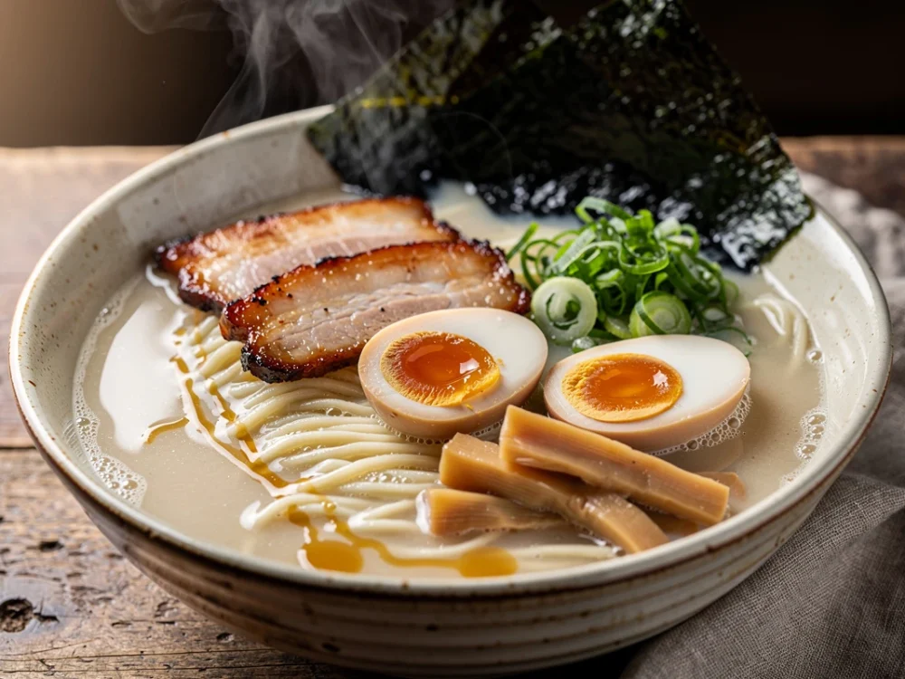 Ramen au porc tonkotsu : le bouillon blanc de Kyushu