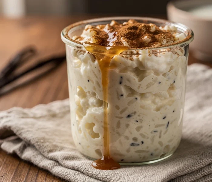 Riz au lait crémeux à la vanille