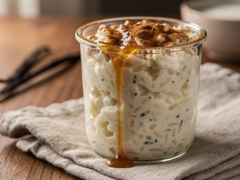 Riz au lait crémeux à la vanille