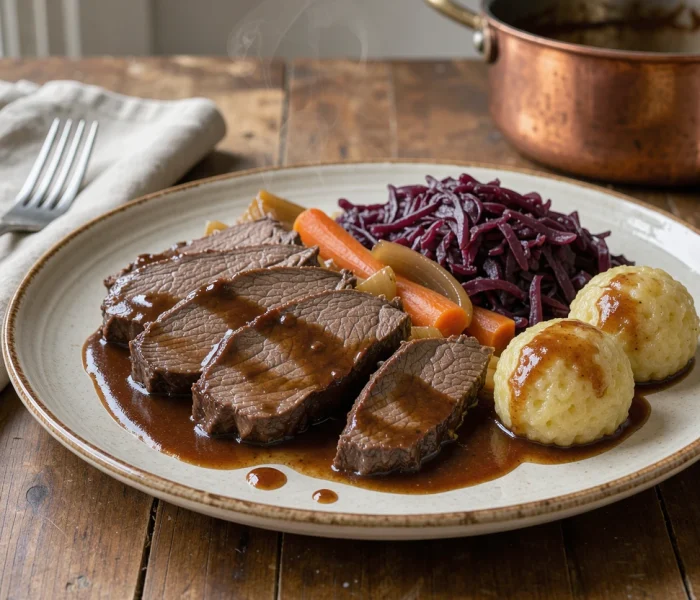 Sauerbraten {rôti de bœuf mariné à l'allemande}