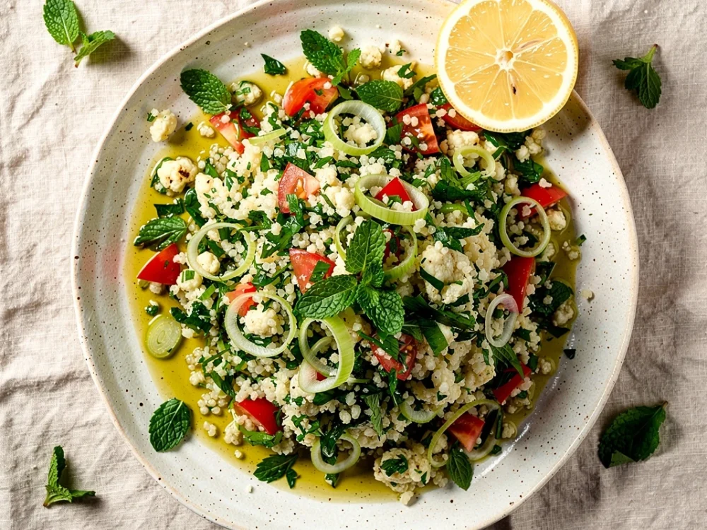 Taboulé de chou-fleur à la menthe