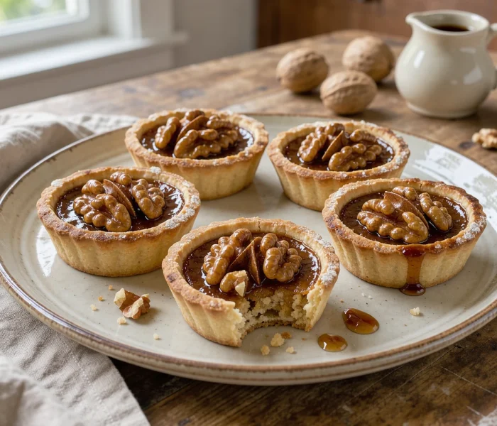 Tartelettes aux noix et sirop d'érable {recette facile}