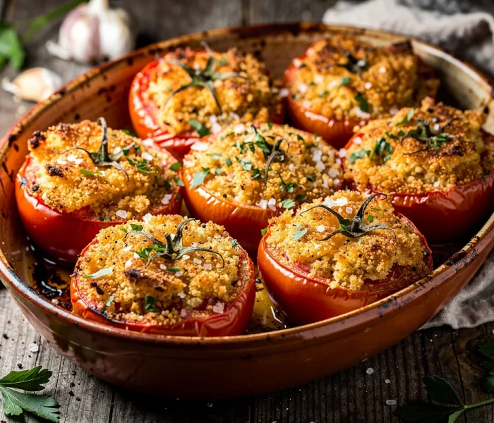 Tomates provençales au four