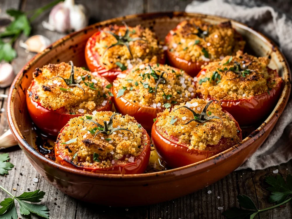 Tomates provençales au four