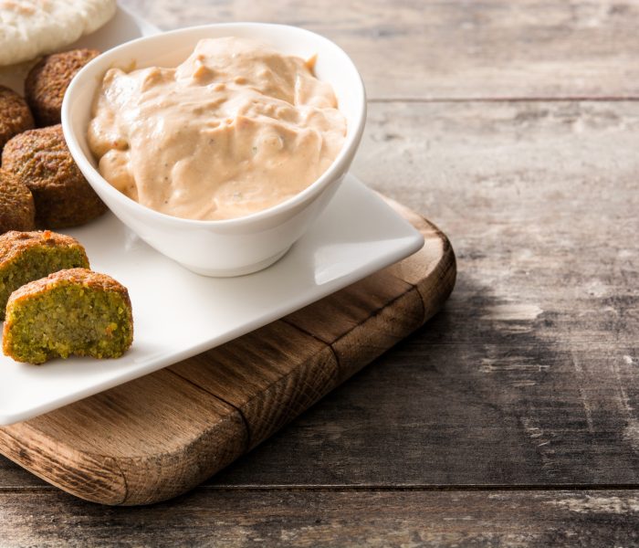 Falafel on a plate