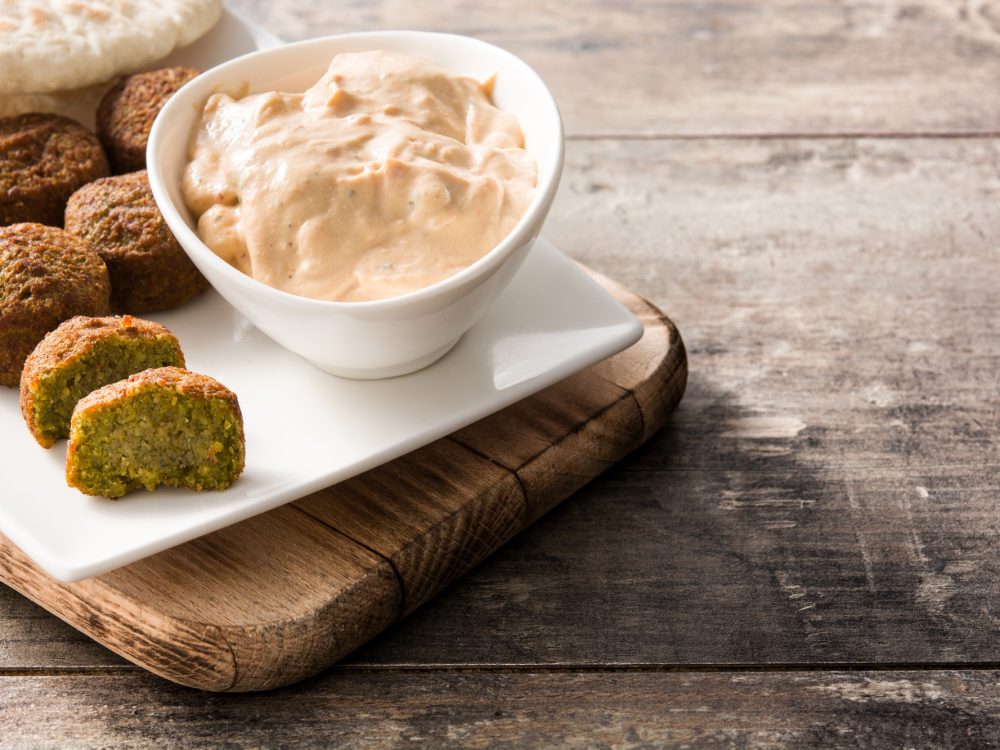 Falafel on a plate